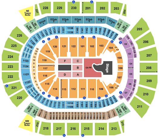Desert Diamond Arena Megan Moroney Seating Chart